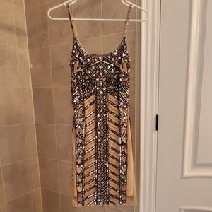 Beaded Nude Dress